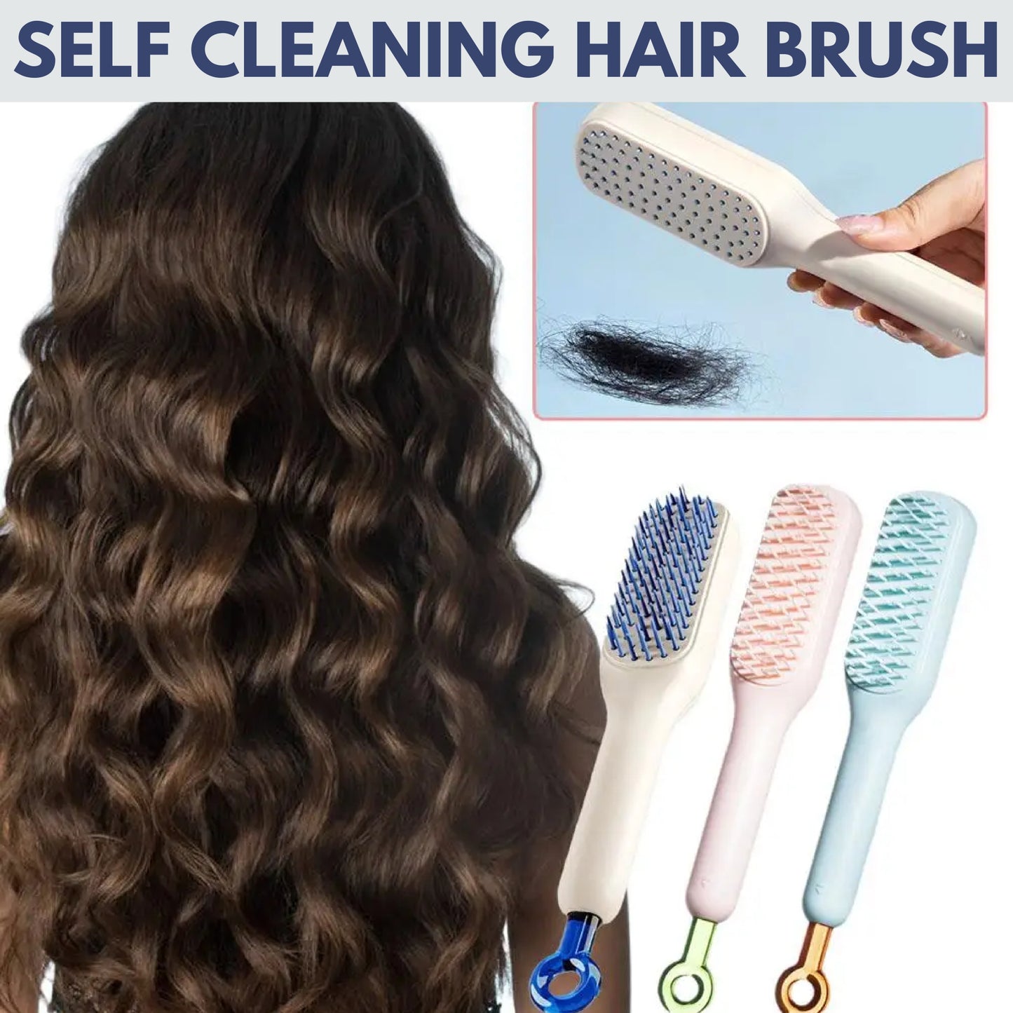 Self Cleaning Hair Brush