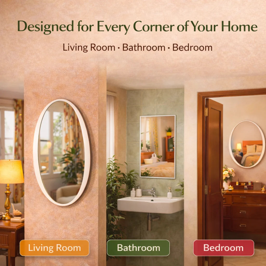 Unbreakable Stick-On Wall Mirror