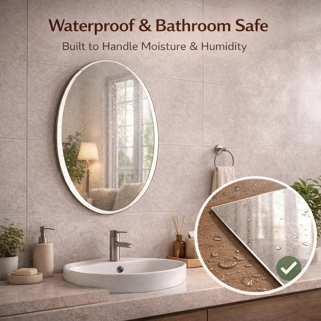 Unbreakable Stick-On Wall Mirror