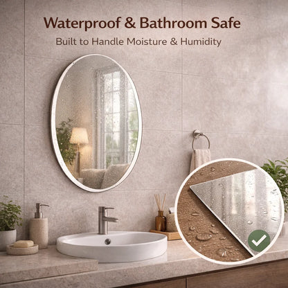 Unbreakable Stick-On Wall Mirror