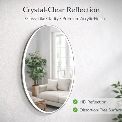 Unbreakable Stick-On Wall Mirror