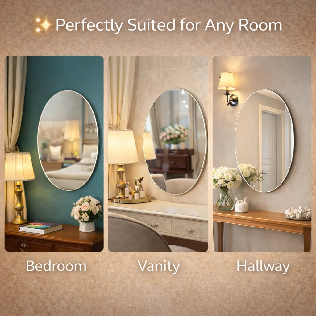 Unbreakable Stick-On Wall Mirror