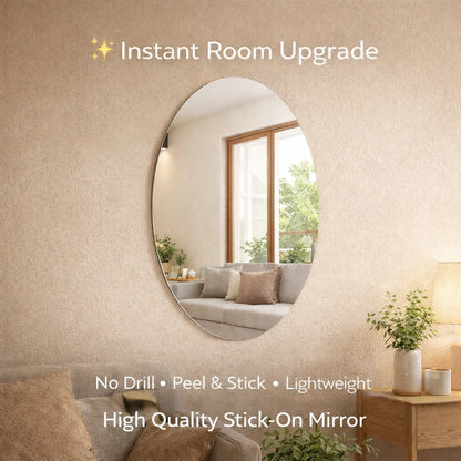 Unbreakable Stick-On Wall Mirror