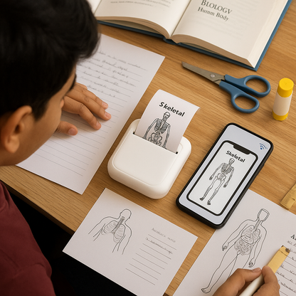 Mini Wireless Printer (Free 2 Paper Rolls)