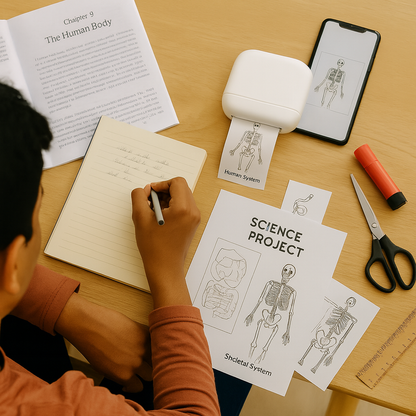 Mini Wireless Printer (Free 2 Paper Rolls)