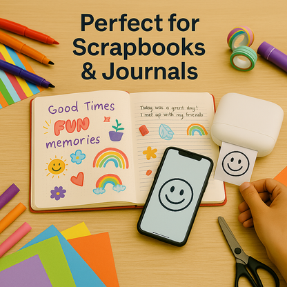 Mini Wireless Printer (Free 2 Paper Rolls)