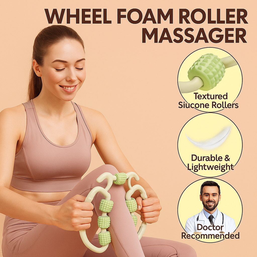 Wheel Foam Handle Roller (Massager)