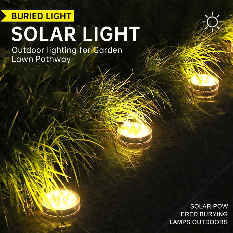 Solar Outdoor Waterproof Ground LED Lights