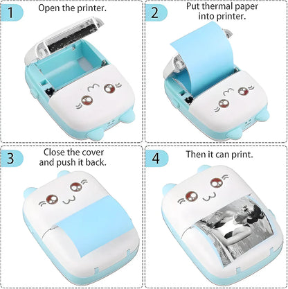 Mini Wireless Printer (Free 2 Paper Rolls)