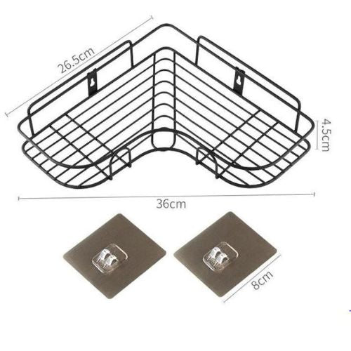 Triangular Corner Storage Rack ( with stickers included )